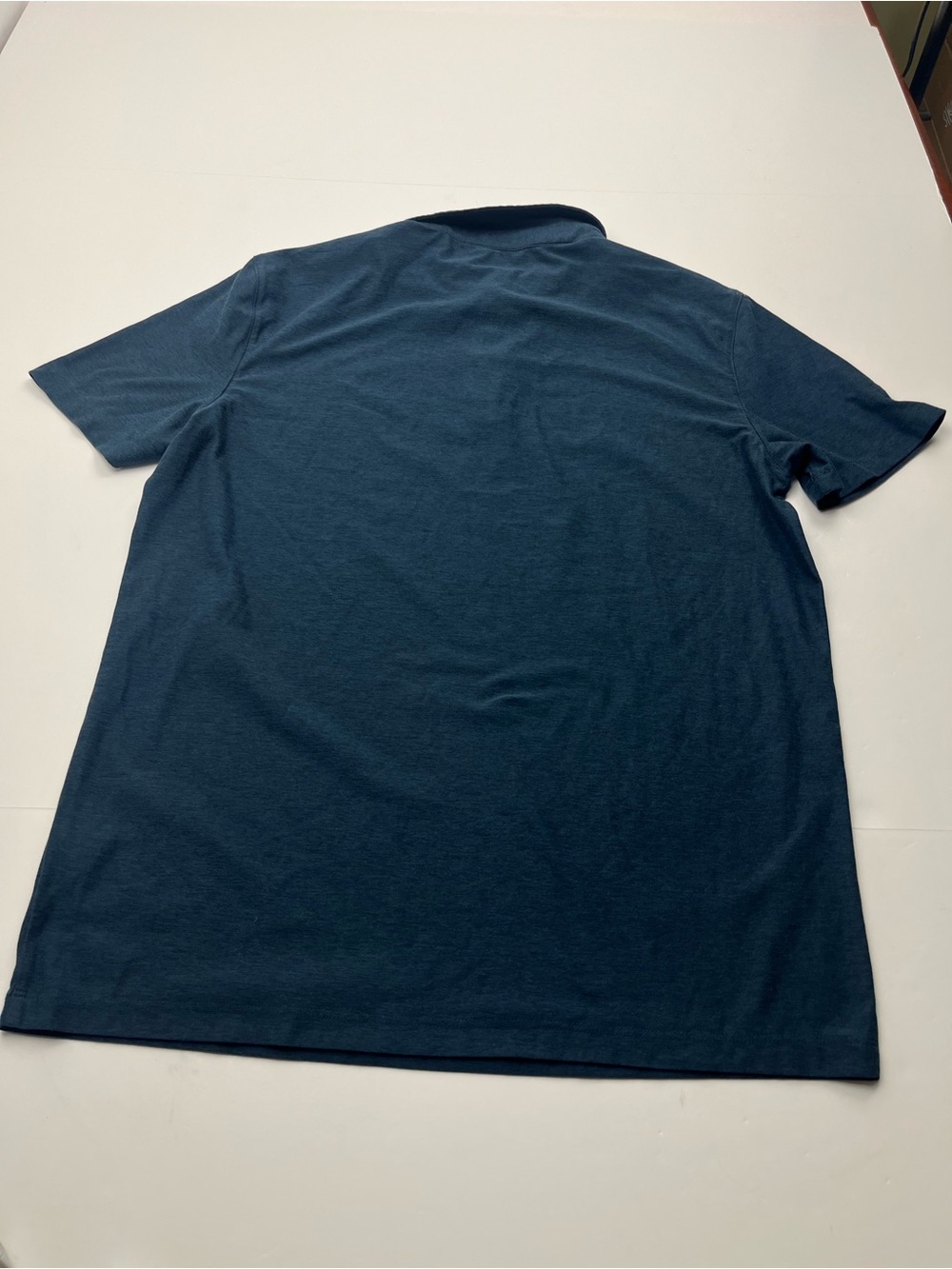 Vuori Strato Tech Polo Mens Deep Teal Blue Short Sleeve Shirt Small Preppy - Picture 7 of 7